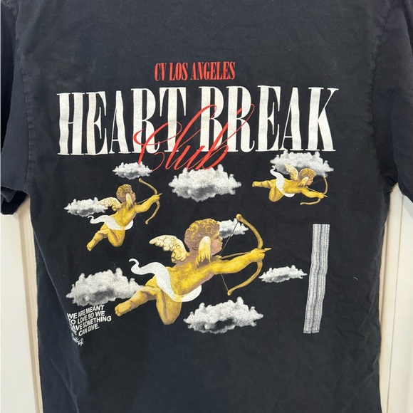 CV Los Angeles Heartbreak Club Streetwear Skate Men’s M Black T-Shirt - Picture 3 of 7